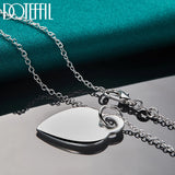 925 Silver Heart Pendant Necklace 18-30"