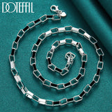 925 Sterling Silver 18 Inch Box Chain Necklace Wedding Jewelry
