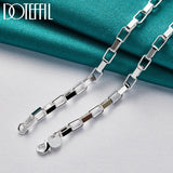 925 Sterling Silver 18 Inch Box Chain Necklace Wedding Jewelry