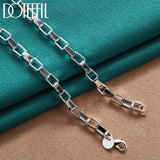 925 Sterling Silver 18 Inch Box Chain Necklace Wedding Jewelry