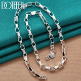 925 Sterling Silver 18 Inch Box Chain Necklace Wedding Jewelry