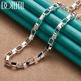 925 Sterling Silver 18 Inch Box Chain Necklace Wedding Jewelry