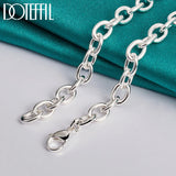 925 Silver Clover Pendant Necklace 18" Chain