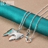 925 Sterling Silver Butterfly Pendant Necklace for Women Wedding Charm Jewelry