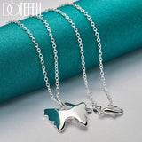 925 Sterling Silver Butterfly Pendant Necklace for Women Wedding Charm Jewelry