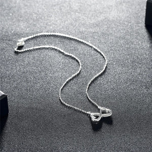 925 Silver Hearts Pendant Necklace Charm Wedding Jewelry