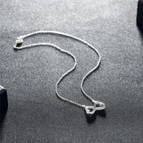 925 Silver Hearts Pendant Necklace Charm Wedding Jewelry