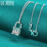 925 Silver Snake Chain Roman Numeral Necklace for Women