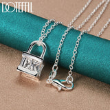 925 Silver Snake Chain Roman Numeral Necklace for Women