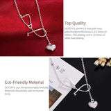 925 Sterling Silver Stethoscope Heart Pendant Necklace for Women