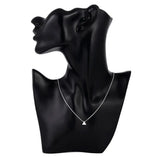 925 Silver Triangle Pendant Chain Necklace 18 Inch