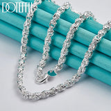 925 Sterling Silver 5mm Faucet Chain Necklace For Wedding Charm Jewelry