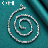 925 Sterling Silver 5mm Faucet Chain Necklace For Wedding Charm Jewelry