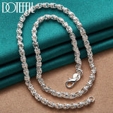925 Sterling Silver 5mm Faucet Chain Necklace For Wedding Charm Jewelry