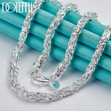 925 Silver 20" Faucet Chain Necklace Wedding Charm Jewelry