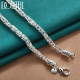 925 Silver 20" Faucet Chain Necklace Wedding Charm Jewelry