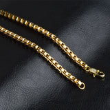 925 Sterling Silver 20 Inch 4MM Lattice Chain Necklace