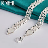 925 Silver 20in 10mm Chain Necklace Wedding Party Jewelry
