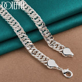 925 Silver 20" 10mm Full Side Chain Necklace for Wedding Party