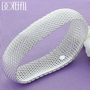 925 Silver 20mm Bangle Bracelet For Wedding Engagement