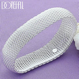 925 Silver 20mm Bangle Bracelet For Wedding Engagement