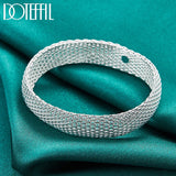 925 Silver 20mm Bangle Bracelet For Wedding Engagement