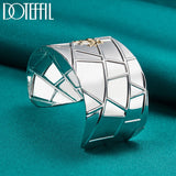 925 Silver 40mm Spider Bangle Bracelet Wedding Engagement Charm Party Jewelry