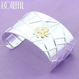 925 Silver 40mm Spider Bangle Bracelet Wedding Engagement Charm Party Jewelry