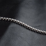 925 Silver 4MM Round Lattice Chain Bracelet Wedding Party Jewelry