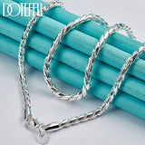 925 Sterling Silver 4mm 20 Inch Snake Chain Necklace