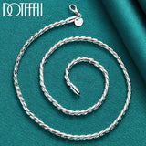 925 Sterling Silver 4mm 20 Inch Snake Chain Necklace