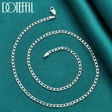 925 Silver 4mm Chain Necklace 16-30 Inch