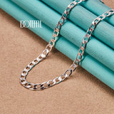 925 Silver 4mm Chain Necklace 16-30 Inch