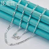 925 Silver Side Chain Necklace 16-30 Inch