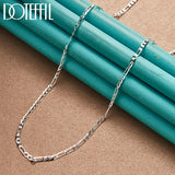 925 Silver Side Chain Necklace 16-30 Inch