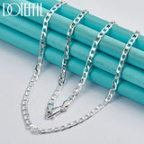 925 Silver 4mm Chain Necklace 16-30 Inch