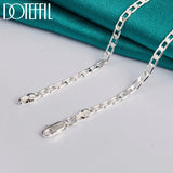 925 Silver 4mm Chain Necklace 16-30 Inch