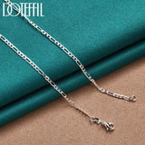 925 Silver Side Chain Necklace 16-30 Inch