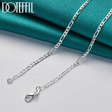 925 Silver Side Chain Necklace 16-30 Inch