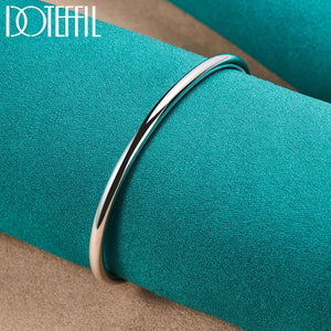 925 Silver 4mm Bead Bracelet Cufflinks for Wedding Party