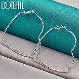 925 Silver Heart Hoop Earrings Wedding Engagement Party Jewelry