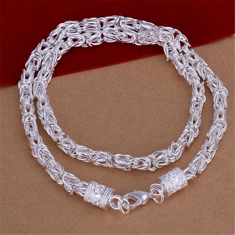 925 Silver 5mm 20" Chain Necklace Wedding Party Jewelry