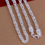 925 Silver 5mm 20" Chain Necklace Wedding Party Jewelry