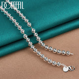 925 Silver 6mm 18" Ball Chain Necklace Wedding Jewelry