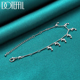 925 Silver Dolphin Pendant Bracelet Chain for Women