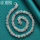 925 Silver 7mm Chain Necklace Men Women Party Jewelry