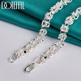 925 Sterling Silver 7mm Chain Necklaces For Men Women
