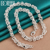 925 Sterling Silver 7mm Chain Necklaces For Men Women