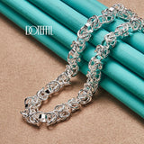 925 Sterling Silver 7mm Chain Necklaces For Men Women