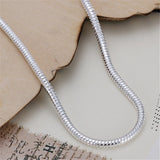 925 Sterling Silver 8 Inch Snake Chain Bracelet for Women